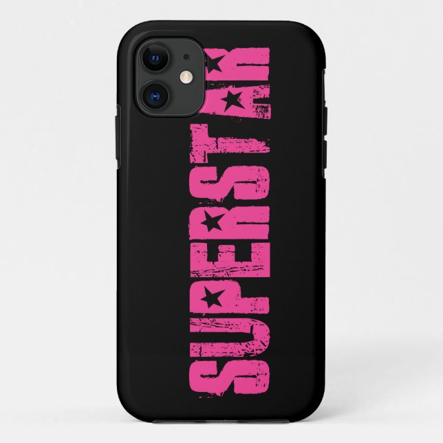 Capa Para iPhone 11 Rosa superstar (Verso)