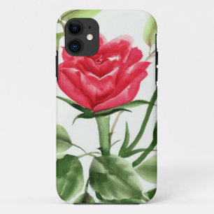 Capa Para iPhone 11 Rosa vermelha