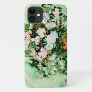 Capa Para iPhone 11 Rosas de Vintage Vincent Van Gogh (1890)