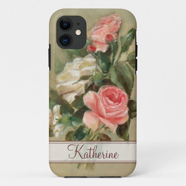 Capa Para iPhone 11 Rosas do chique (Verso)