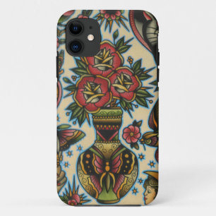 Capa Para iPhone 11 rosas no vaso
