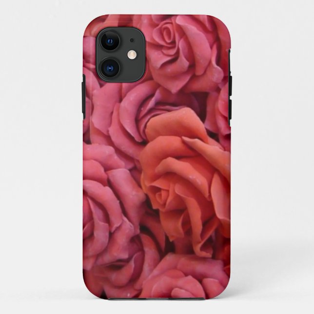 Capa Para iPhone 11 Rosas rosa (Verso)