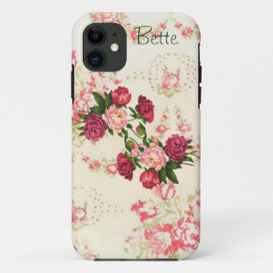 Capa Para iPhone 11 Rosas Rosa Personalizadas