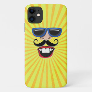 Capa Para iPhone 11 Rosto ensolarado com óculos escuros
