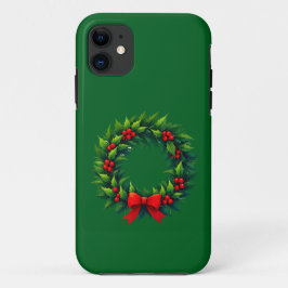 Capa Para iPhone 11 Rua de Natal com Arco Vermelho