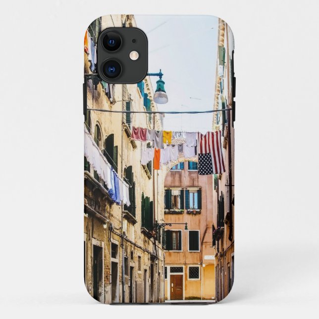 Capa Para iPhone 11 Rua estreita de Veneza (Verso)
