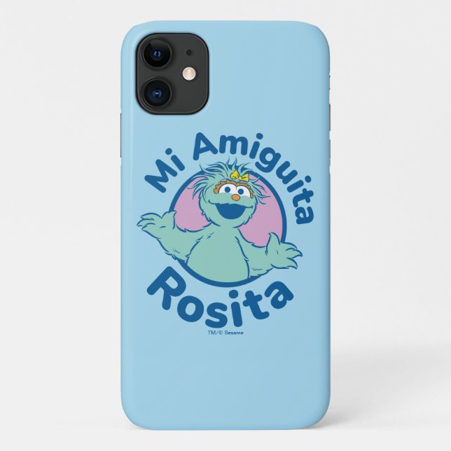 Capa Para iPhone 11 Rua Sésamo | Mi Amiguita Rosita (Verso)