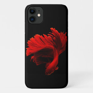 Capa Para iPhone 11 Ruby Red Siamese Fighting Fish