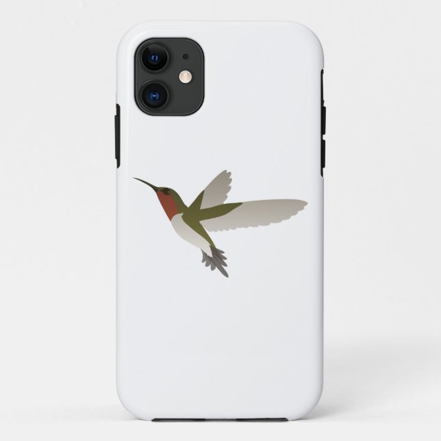 Capa Para iPhone 11 Ruby Throated Hummingbird (Verso)