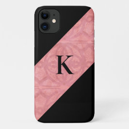 Capa Para iPhone 11 Ruddy Pink Batik e Letra Negra