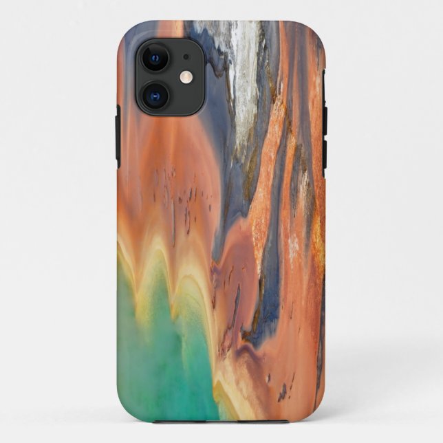 Capa Para iPhone 11 Runoff prismático grande do primavera (Verso)