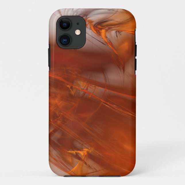 Capa Para iPhone 11 Rust Realm Fractal e Dourado (Verso)