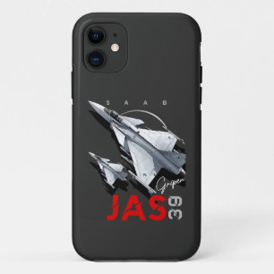 Capa Para iPhone 11 Saab JAS39 Gripen Aeronaves de combate suecas