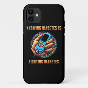 Capa Para iPhone 11 Sabendo que diabetes está combatendo a diabetes