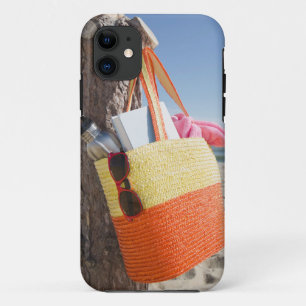 Capa Para iPhone 11 Saco que pendura no tronco de árvore no Sandy