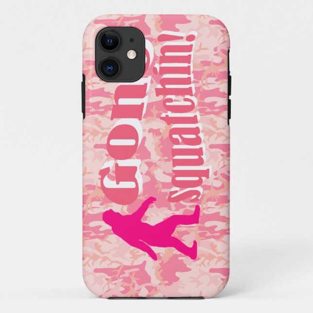 Capa Para iPhone 11 Saiu-se a piscar na camuflagem rosa (Verso)