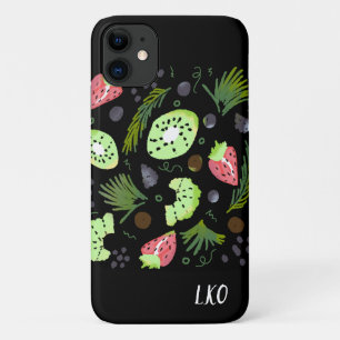 Capa Para iPhone 11 Salada De Frutas Kiwi Melancia Ilustração De Verdu