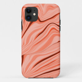 Capa Para iPhone 11 Salmão, pêssego, coral claro e rosa