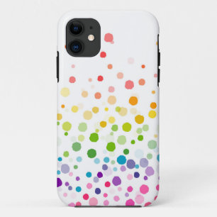 Capa Para iPhone 11 Salpico de Tinta Aquarela Colorida Celebrações