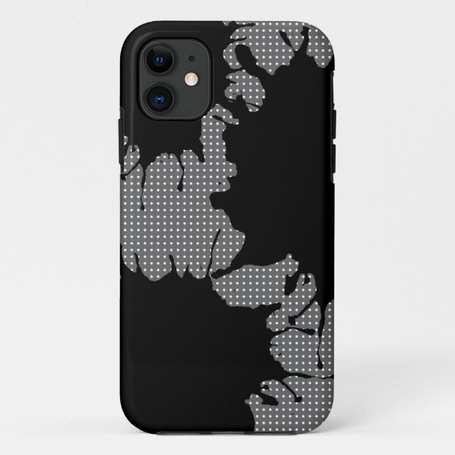 Capa Para iPhone 11 salpicos pretos (Verso)