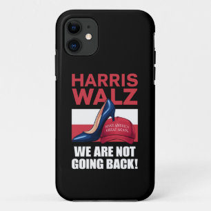 Capa Para iPhone 11 Salto de Kamala Harris Pisando no Chapéu Vermelho