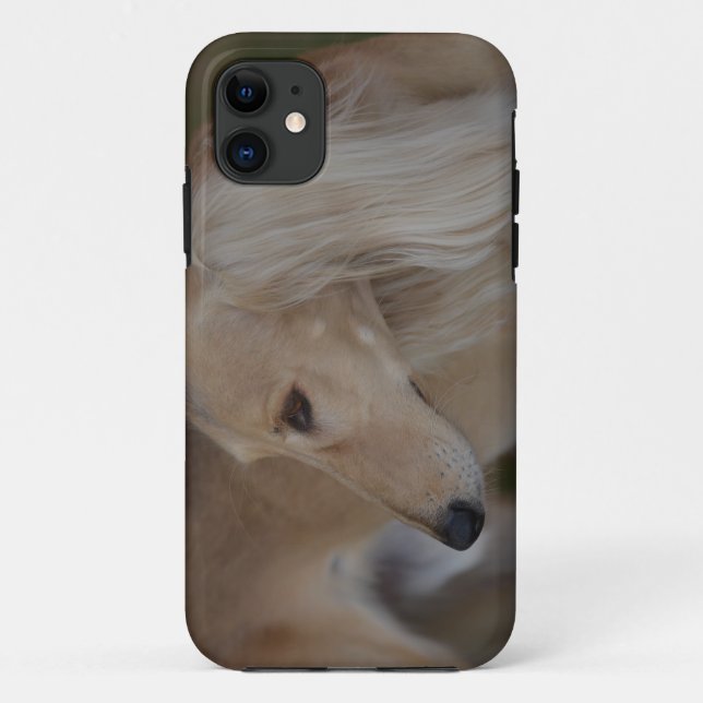 Capa Para iPhone 11 Saluki louro (Verso)