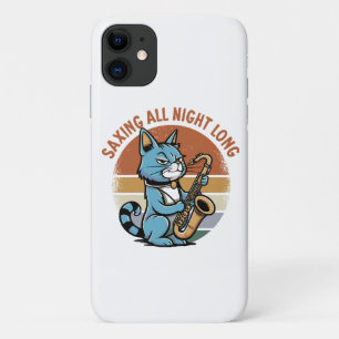 Capa Para iPhone 11 Salvando Durante Toda A Noite - Para jogadores sax