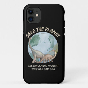 CAPA PARA iPhone 11 SALVAR O PLANETA, OS DINOSSAUROS ACHARAM QUE TINHA