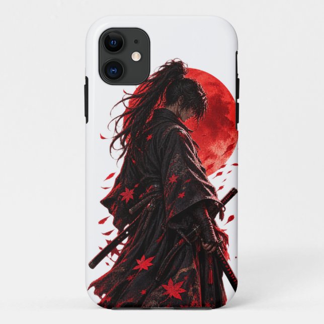 Capa Para iPhone 11 Samurai Japonês  (Verso)