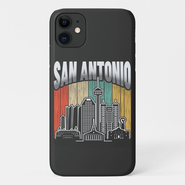 Capa Para iPhone 11 San Antonio Texas Vintage (Verso)