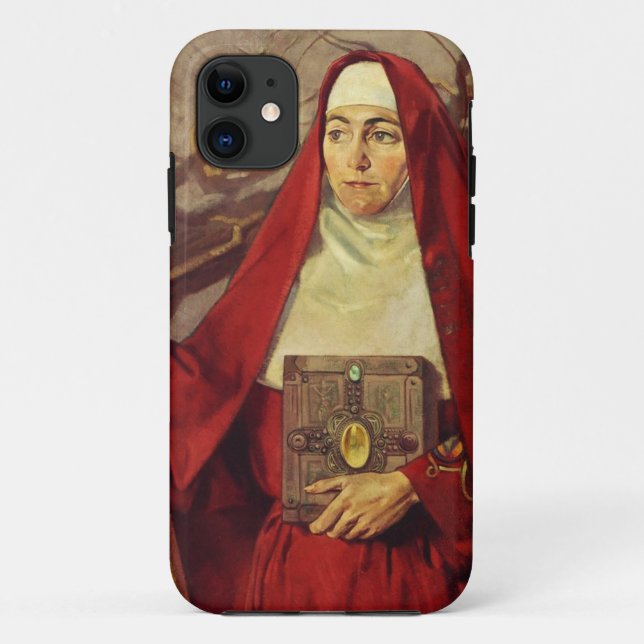Capa Para iPhone 11 Santa Brígida de Kildare Chama Celta Arte Sagrada (Verso)