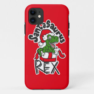 Capa Para iPhone 11 Santasaurus Rex