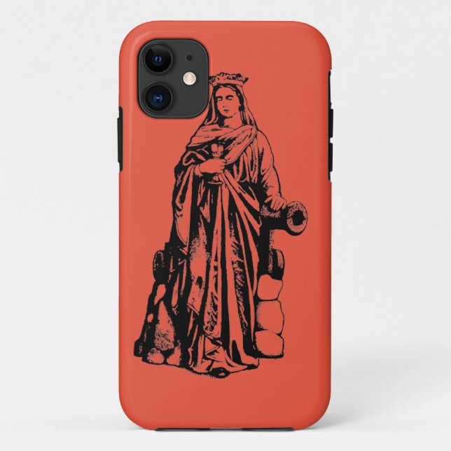 Capa Para iPhone 11 Santo Barbara Virgin e mártir (Verso)