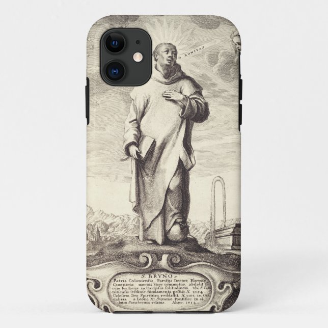 Capa Para iPhone 11 Santo Bruno de Colônia (Verso)