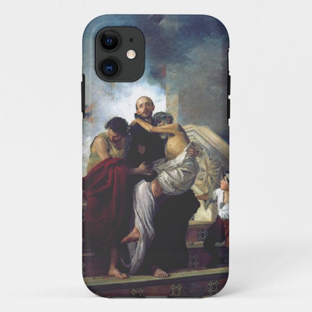 Capa Para iPhone 11 Santo João de Deus Padroeiro dos Hospitais Arte Ca (Verso)