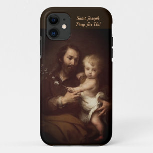 Capa Para iPhone 11 Santo Joseph com Cristo