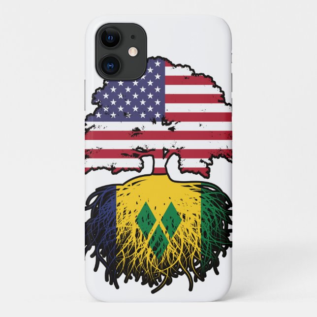 Capa Para iPhone 11 Santo Vincent Vincentian American Tree Roots (Verso)