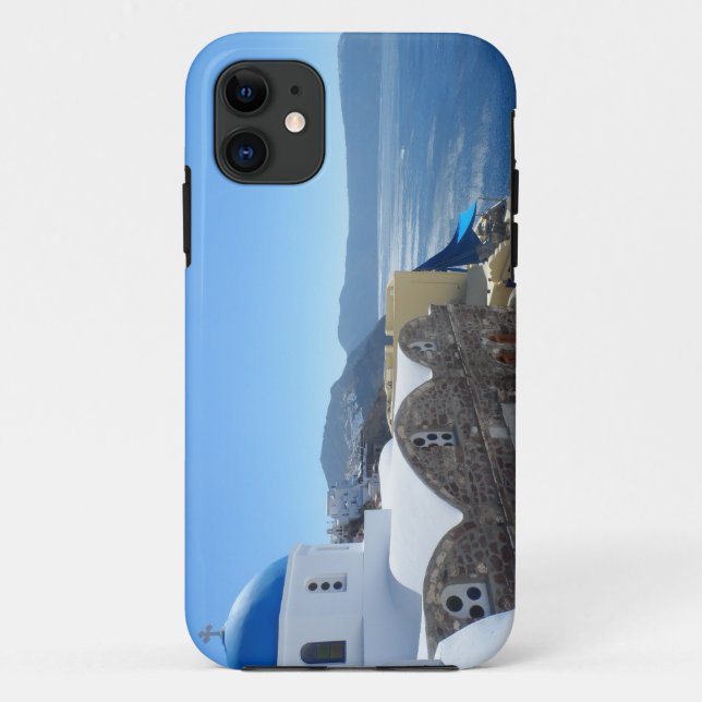 Capa Para iPhone 11 Santorini, Grécia (Verso)