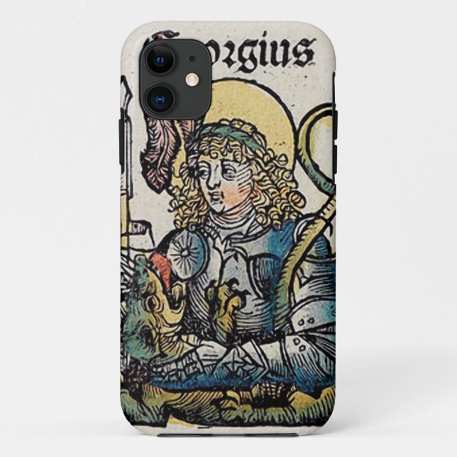 Capa Para iPhone 11 São Jorge da Crônica de Nuremberg (Verso)