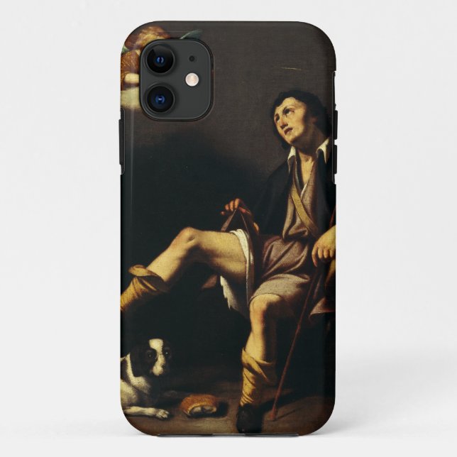Capa Para iPhone 11 São Roque e o Anjo por Guy François (Verso)