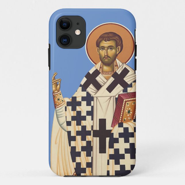Capa Para iPhone 11 São Timóteo de Éfeso Arte Ortodoxa Tradicional (Verso)