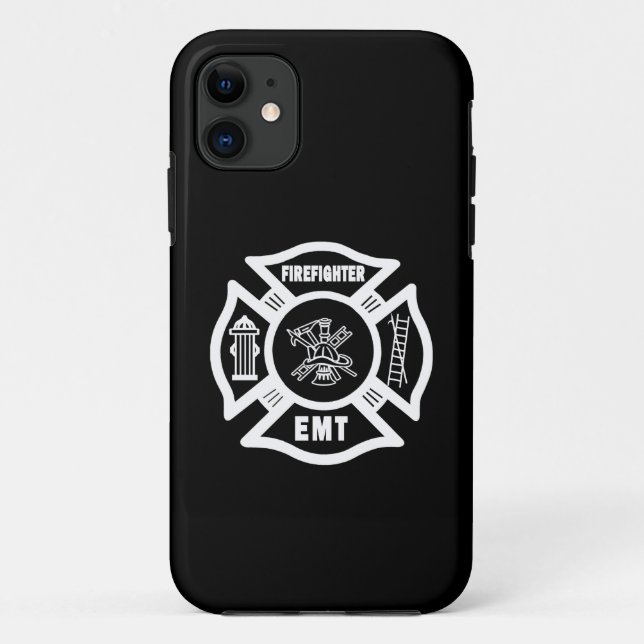 Capa Para iPhone 11 Sapador-bombeiro EMT (Verso)