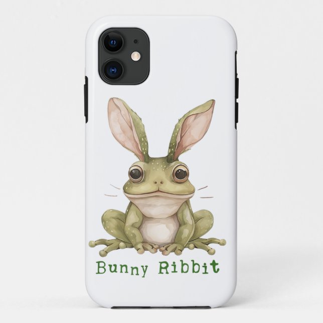 Capa Para iPhone 11 Sapo Coelho Rabbit Orelhas Caídas Sapo Engraçado P (Verso)