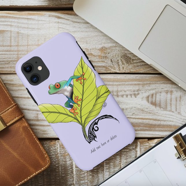 Capa Para iPhone 11 Sapo de Árvore Vermelha (Criador carregado)