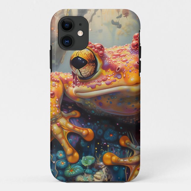Capa Para iPhone 11 Sapo mágico do conto de fadas (Verso)