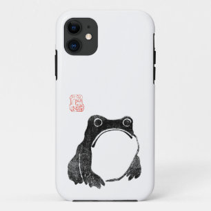 Capa Para iPhone 11 Sapo Ranzinza Japonês Sapo Animal Engraçado Sem Im