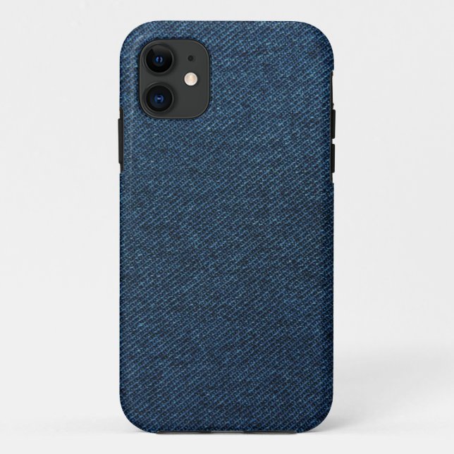 Capa Para iPhone 11 Sarja de Nimes azul (Verso)