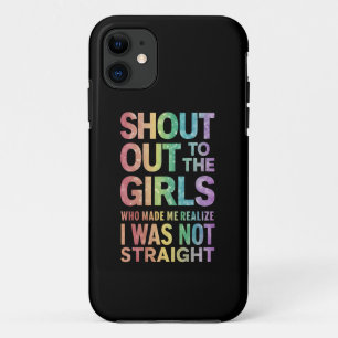Capa Para iPhone 11 Saudação às Garotas Bandeira do Orgulho Gay LGBT A