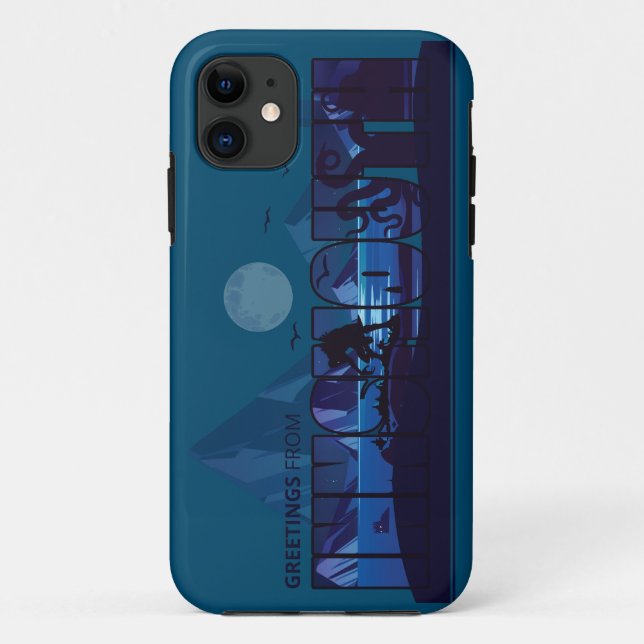 Capa Para iPhone 11 Saudações da Innsmouth Devils Reef Lovecraft (Verso)