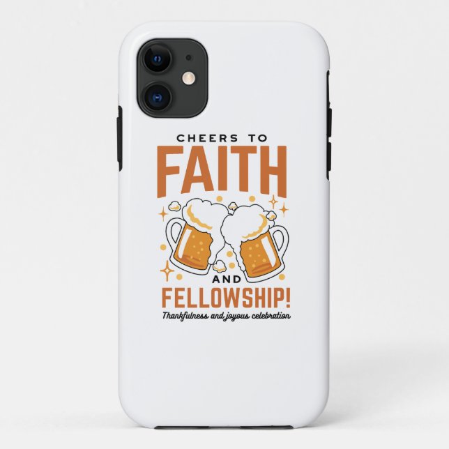 Capa Para iPhone 11 Saúde e Fellowship - Oktoberfest Tee (Verso)